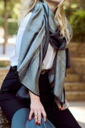 Cashmere & Silk Scarf – Charcoal